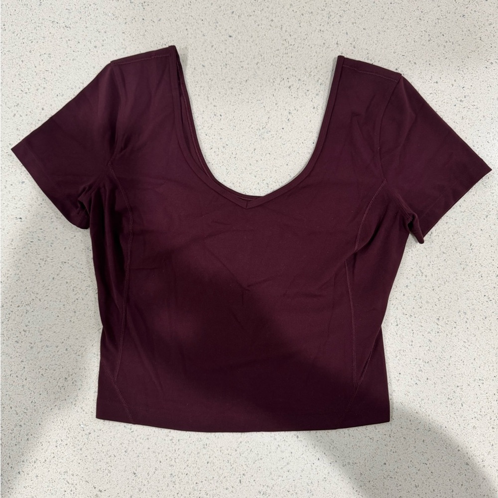 Lululemon Athletica Maroon Align Short Sleeve Tee